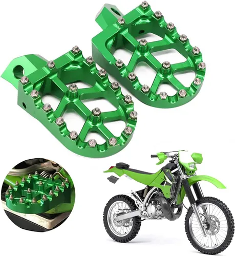 Miniatura 19 de AnXin Estriberas Reposapiés Pedales de Pie Apoyos CNC MX para KLX300 KLX300R KLX300SM 97-07 20-24 KLX250 06-20 KLX250S 09-14 KLX250R 94-96 KLX650