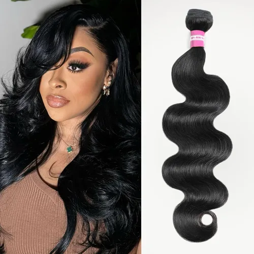 Miniatura 54 de DMKEEP Extensiones de cabello humano ondulado con cierre, 12, 14, 16+10 pulgadas, 100% cabello virgen brasileño sin procesar, 3 paquetes con cierre