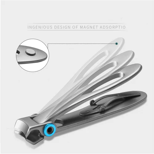 Miniatura 2 de Cortaúñas para uñas gruesas con lima de uñas de metal y recortador de cutículas, kit de cortaúñas 3 en 1 en una caja de lata de viaje portátil