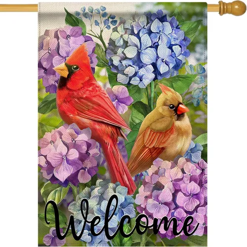 Miniatura 9 de Artofy Bandera decorativa pequeña para jardín de primavera y verano con diseño de abejorros y girasoles, flor feliz de abeja, decoración exterior