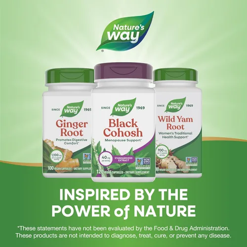 Miniatura 7 de Nature's Way Extracto de cohosh negro premium, ayuda a reducir la sudoración nocturna y promueve un sueño reparador para las mujeres durante