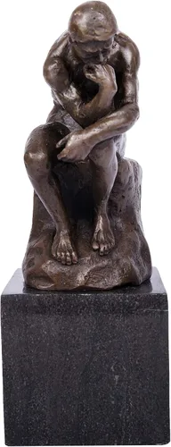 Miniatura 3 de Rodin The Thinker Statue TPE-185 - Estatuas de bronce para decoración del hogar, 5 piezas