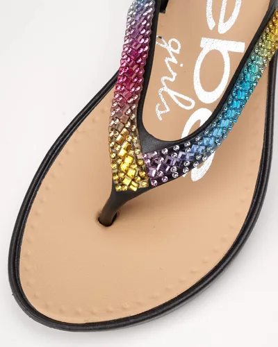Miniatura 3 de bebe Girls' Sandals - Glitter Rhinestone Thong Flip Flops (Little KidBig Kid)