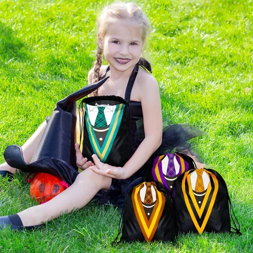 Miniatura 7 de Saintrygo 24 bolsas de regalo de mago mágico para fiestas escolares, con temática mágica, mochila con cordón, mochila de regalo de mago, suministros