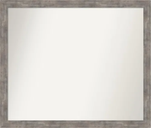 Miniatura 84 de Amanti Art Silver Bathroom Mirror for Over Sink, 24x49 Custom Made Marred Pewter Rectangle Vanity Mirror, Oversize Casual Wood Frame, Hangs Estaño