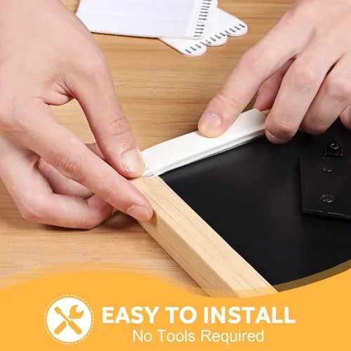 Miniatura 4 de Sinnsally Tiras para colgar cuadros extra grandes, resistentes, 20 pares (40 tiras), ganchos adhesivos para colgar en paredes sin clavos, sin daños