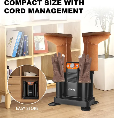 Miniatura 7 de Secador de botas para botas de trabajo, secador de zapatos y desodorante de ozono, secador de botas de esquí portátil con tubos ajustables