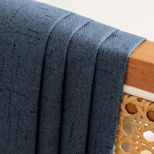 Miniatura 40 de H.VERSAILTEX - Cortina opaca 100 % de lino de 108 pulgadas de largo para dormitorio, con aislamiento térmico, lino texturizado, ahorro de energía