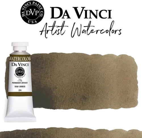Miniatura 290 de DA VINCI PAINTS Pintura Acuarela Profesional para Artistas, Alizarin Crimson (Quinacridone), 37ml Índigo