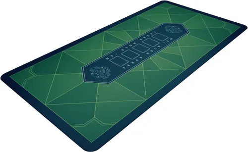 Miniatura 14 de Bullets Playing Cards - Paulie-Poker Layout - Tapete de mesa 45" x 25" - Alfombra de juego de lujo para noche de casino - Verde Multicolor