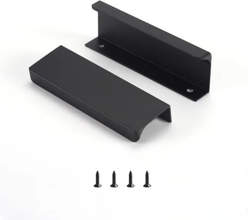 Miniatura 7 de Satanga - Tiradores de pestaña de borde para gabinetes de cocina, tiradores ocultos para cajones, manijas de puerta de montaje oculto en la parte
