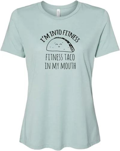 Miniatura 22 de Cute Women's Screen Printed Crew Neck Tee, Shirts With Sayings, Dusty Blue or Olive
