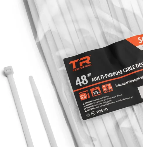 Miniatura 21 de Cable lazos multiuso TR Industrial TR88301 (100 piezas), 4 pulgadas, negro