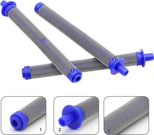 Miniatura 2 de 288749 Filtro de pistola pulverizadora sin aire 60 malla compatible con modelos de pistola pulverizadora SG10, SG20, SG Pro, SG2 y SG3 (paquete de 5)