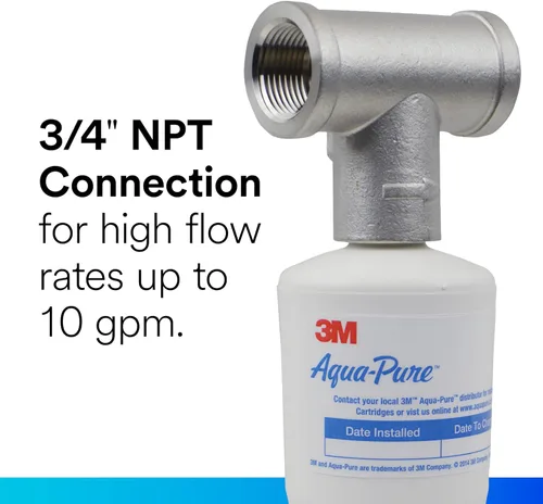 Miniatura 4 de 3M Aqua-Pure Sistema de inhibición de incrustaciones para tuberías de agua de toda la casa AP430SS, previene la acumulación de incrustaciones
