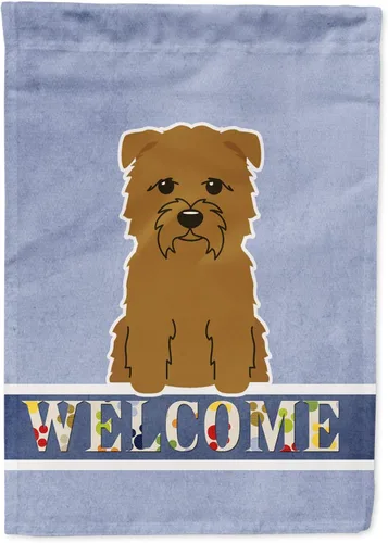 Miniatura 287 de Caroline's Treasures BB5622GF Airedale - Bandera de bienvenida para jardín, bandera decorativa para patio, exteriores, patio, parterres
