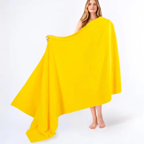Miniatura 51 de American Soft Linen - Juego de 4 toallas, 100% de algodón turco, 27 x 54 pulgadas, tamaño extragrande, toallas para la ducha, color amarillo