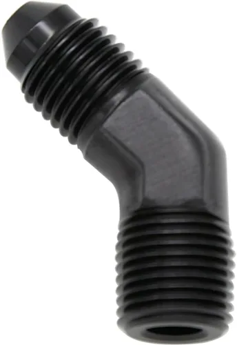 Miniatura 19 de Adaptador de tubo de manguera de combustible de aluminio recto 16AN acampanado a 3/4" NPT macho Unión de rosca negro