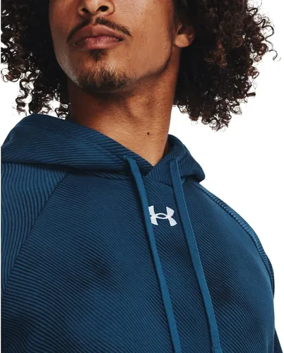 Miniatura 4 de Under Armour - Sudadera entallada de vellón con capucha para hombre modelo Rival