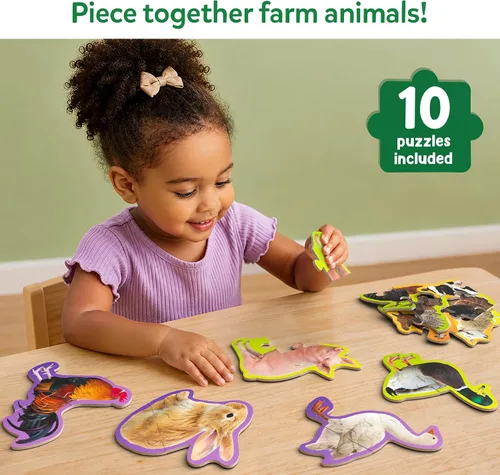 Miniatura 2 de Skillmatics Rompecabezas Paso a Paso – Rompecabezas de 40 Piezas y Rompecabezas para Niños Pequeños, Animales de Granja, Rellenos de Calcetines