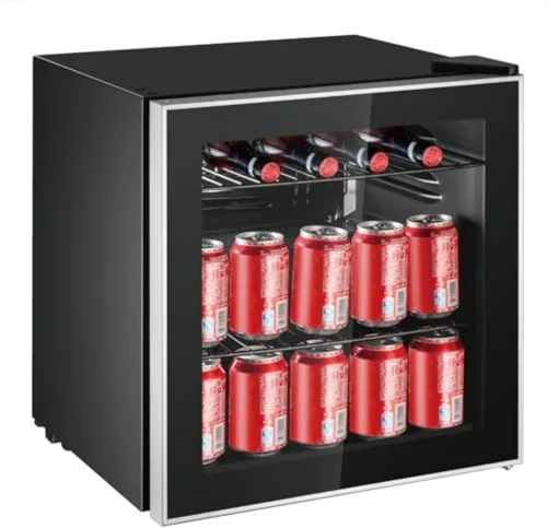 Frigidaire EFMIS164 Refrigerador para bebidas con puerta de vidrio, capacidad para 60 latas