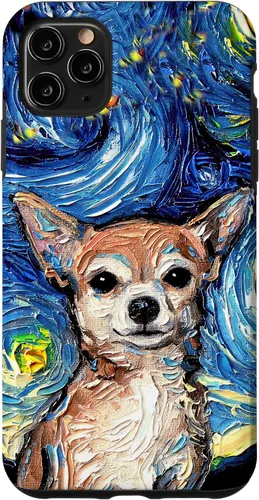 Miniatura 13 de Aja - Funda para iPhone 17, diseño de perro de noche estrellada, color marrón