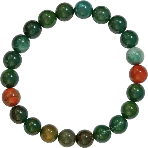 Miniatura 663 de Amazing Gemstone Pulsera de cristal para mujeres y hombres, pulsera de cristal curativo de protección, pulsera elástica con cuentas de piedras