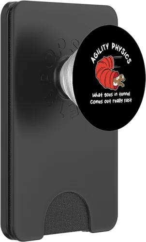 Miniatura 8 de Dog Agility Design For Dog Handler - What Goes In Tunnel PopSockets Adhesive PopGrip