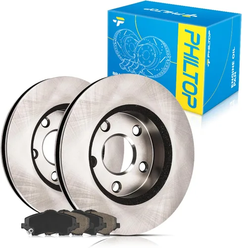 Miniatura 122 de PHILTOP Juego de rotores de freno de disco trasero y pastillas de freno de cerámica para Nissan 2002-2023 Altima, Nissan 2007-2019 Sentra, Nissan