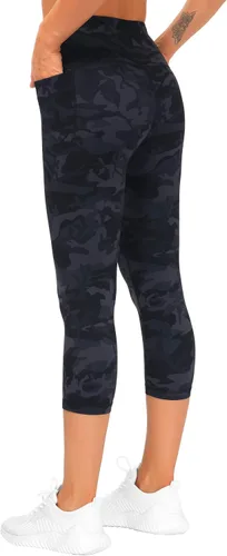 Miniatura 4 de The GYM People - Leggings de entrenamiento con control de abdomen y bolsillos pantalones de yoga atléticos de cintura alta para mujeres que corren