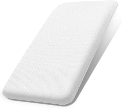 Miniatura 10 de Lisara Colchón para Moisés de Bebé, 30 x 18 pulgadas, Colchón de Espuma Viscoelástica de Gel de Doble Cara para Moisés con Cubierta Impermeable