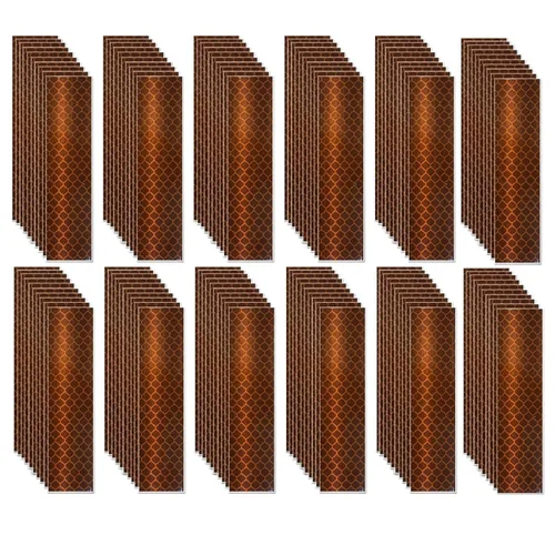 Miniatura 122 de Cinta reflectante blanca de 4 pulgadas, adhesivo de seguridad de advertencia impermeable para exteriores (10 pies)