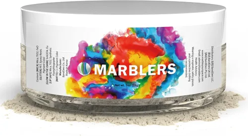 Miniatura 111 de MARBLERS - Polvo de mica de grado cosmético, nacarado, no tóxico, vegano, libre de crueldad, sombra de ojos, esmalte de uñas, arte de uñas, [Gris]