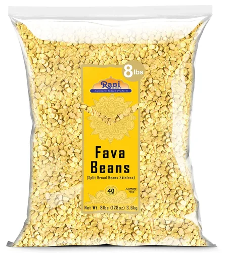 Miniatura 10 de Frijoles Rani Fava (sin piel), 64 onzas (4 libras) 4.0 lbs a granel ~ Todos naturales Apto para gluten Sin OMG Kosher Vegano Producto