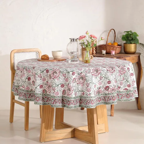 Miniatura 6 de Funda de mesa impresa a mano con diseño exquisito, tela de algodón premium, perfecta para comedor y decoración, mantel de mesa