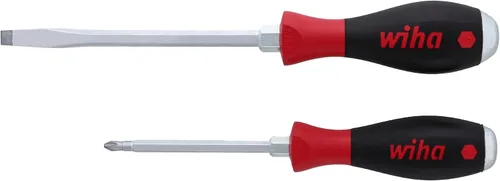 Miniatura 2 de Wiha 53082 - Juego de destornilladores ranurados y Phillips de 2 piezas SoftFinish XHeavy Duty