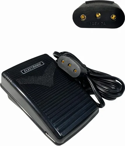 HimaPro Pedal de control de pie y cable de alimentación para máquinas de coser nacionales e importadas - Control de velocidad variable (PFW-196131)