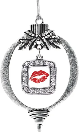 Miniatura 226 de Inspired Silver - Nana púrpura - Adorno de Navidad plateado - Adorno cuadrado para árbol de Navidad con circonita cúbica - Decoración colgante
