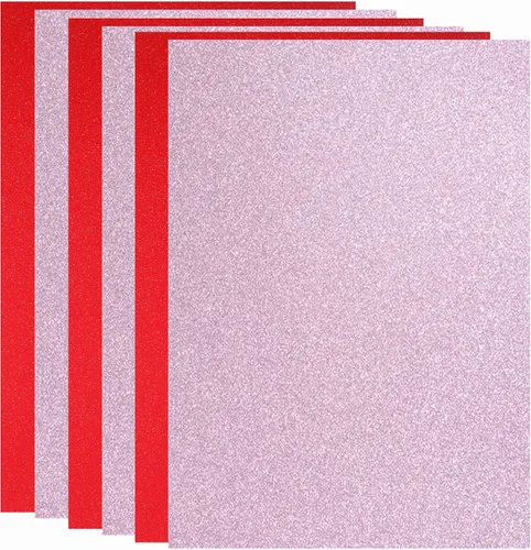Miniatura 24 de Baisunt 20 hojas de papel de cartulina con purpurina negra para proyectos de arte DIY, álbum de recortes, decoración de cumpleaños y bodas 250GSM