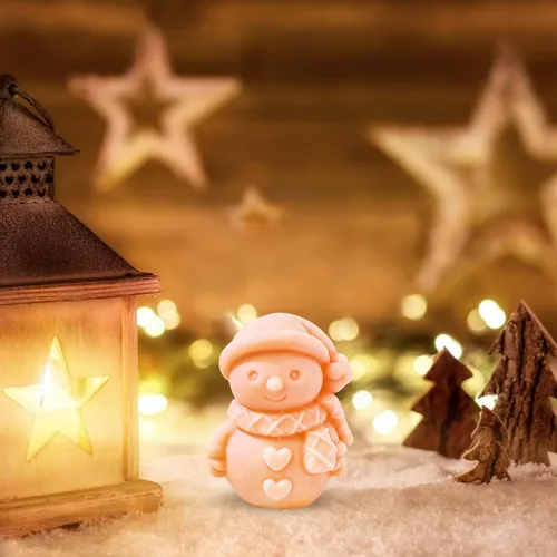 Miniatura 5 de Molde de vela de Navidad para hacer velas, molde de silicona 3D para fundición de resina, bricolaje de yeso, arcilla polimérica, decoración