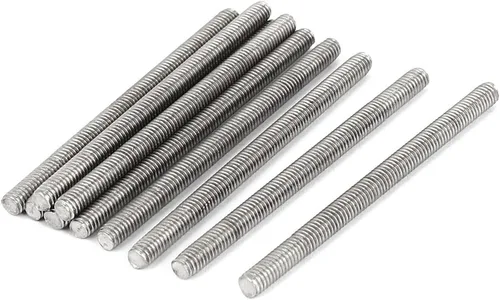 Miniatura 27 de uxcell M3 x 2.362 in 0.020 in Pitch 304 Varillas totalmente roscadas de acero inoxidable barra 10 piezas