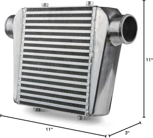 Miniatura 10 de Frostbite Performance Cooling Intercooler universal aire a aire 11 x 12 x 3 natural
