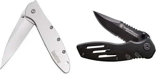 Kershaw - Navaja de bolsillo para puerros (1660) de 3 pulgadas Sandvik 14C28N y mango de acero inoxidable, la mejor compra de Outdoor Gear Lab
