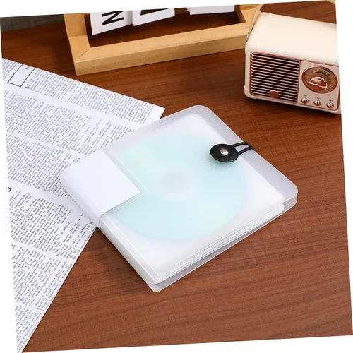 Miniatura 6 de SUPVOX Estuche de almacenamiento con soporte de CD 12 Capacidad Cd Bag DVD Case Secure Buckle Design