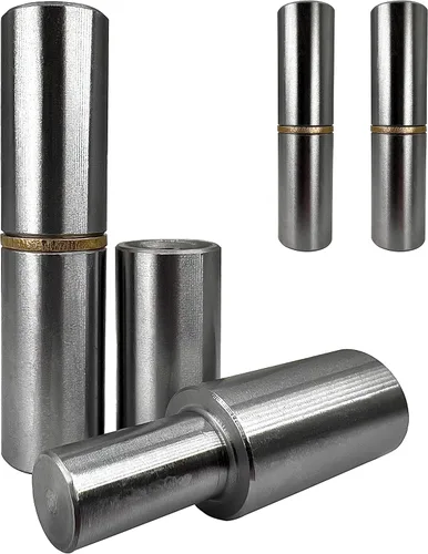 4 bisagras de barril soldables de 3 pulgadas - 3 pulgadas x 3/4 pulgadas - acero resistente - Bisagras de puerta de bala para soldadura - Bisagras