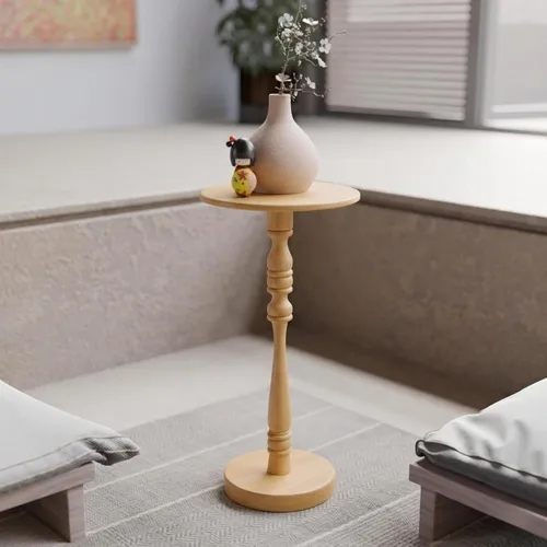 Miniatura 13 de Relso Aurora - Mesita de noche de madera maciza con estante abierto, mesa de noche con acabado negro, mesa auxiliar para dormitorio, sala de estar