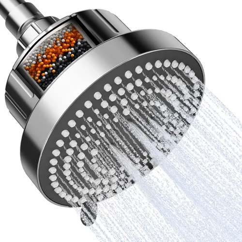 Miniatura 9 de OFFO Cabezal de ducha, cabezal de ducha de alta presión con 6 modos, cabezales de ducha fijos para un fuerte flujo de agua y una experiencia