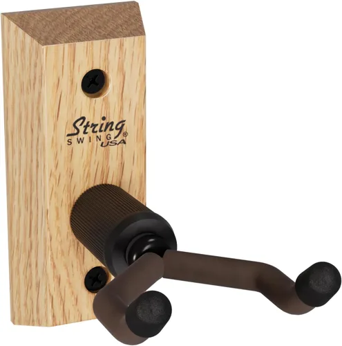 Miniatura 12 de Colgador de Ukulele de Montaje en Pared de Madera Fabricado en los Estados Unidos o Colgador de Mandolina - Nogal Negro - String Swing CC01UK-BW
