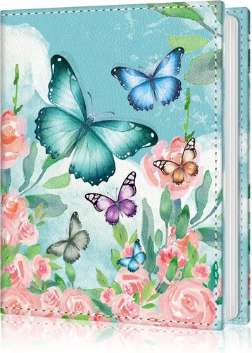 Miniatura 9 de Álbum de fotos de 4 x 6, 56 bolsillos, pequeño libro de imágenes de tortuga marina, mini álbum de fotos de piel sintética personalizado de gran