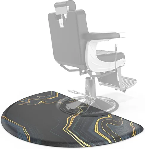 Miniatura 9 de OmySalon Alfombrilla antifatiga de salón de 3 x 5 x 5/8 pulgadas para peluquería de pie, piso de peluquería mate debajo de la silla de peinado